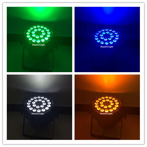 2 шт. автоматический сценический светодиодный светильник Par Can 24x18 Вт Parled 64 Rgbwauv 6 в 1