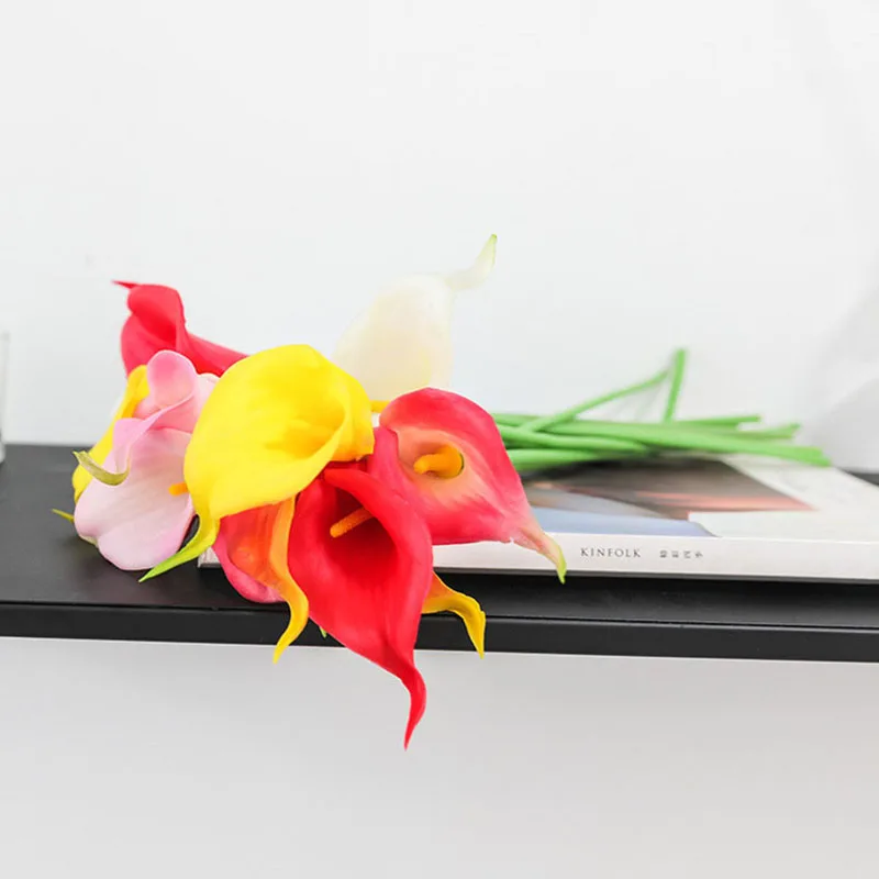 5 шт Калла Лилия Свадебный букет домашний сад искуственные цветы для декора