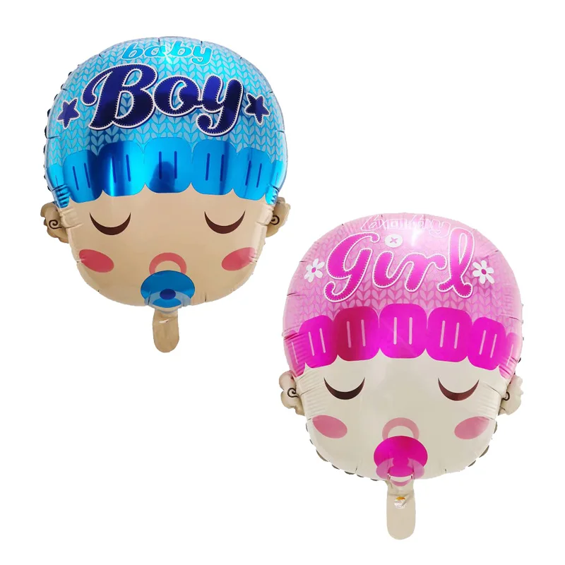 50 шт. Ангел Соска пустышка для маленьких мальчиков и девочек Фольга шарики Baby Shower