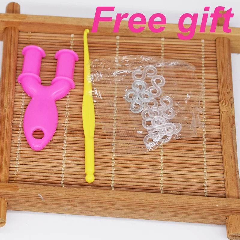 Горячие Diy игрушки браслет из резиновых полос для детей или волос Резиновые ткацкие ленты заправка резиновый браслет сделать тканый браслет DIY подарок