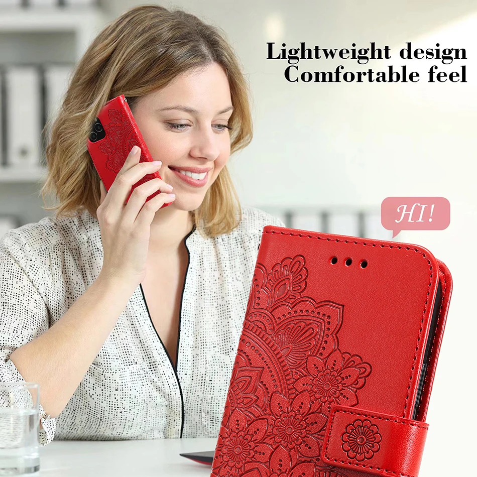 phone cover for oppo find x2 lite x3 pro x3 neo a32 a33 a53 a53s a73 a93 a54 a74 a94 4g 5g flower premium pu leather wallet case free global shipping