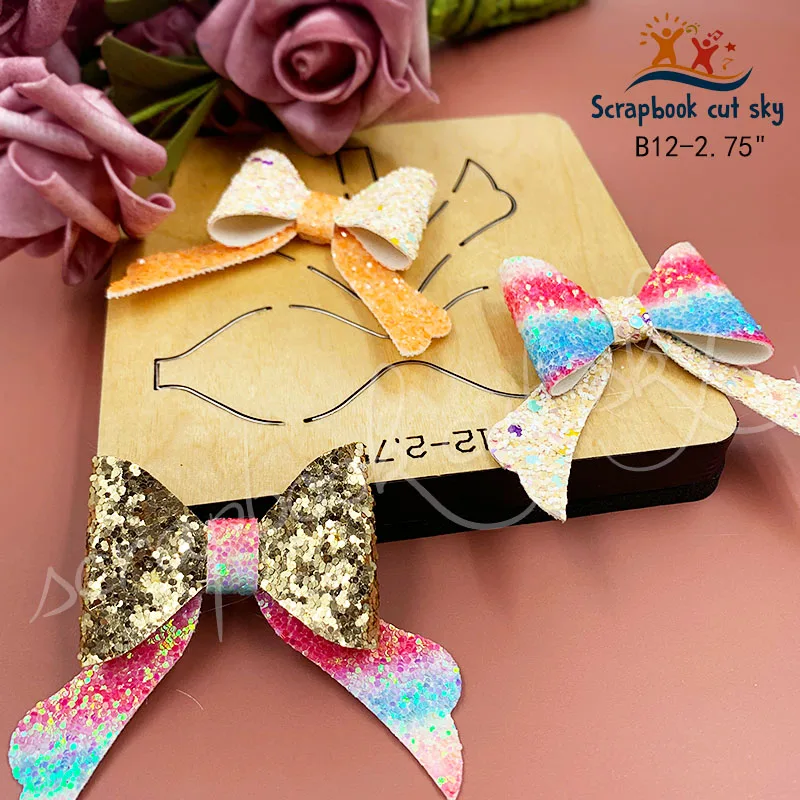 

Wooden fish wooden mold bowknot B12 This product is suitable for general-purpose machines on the market