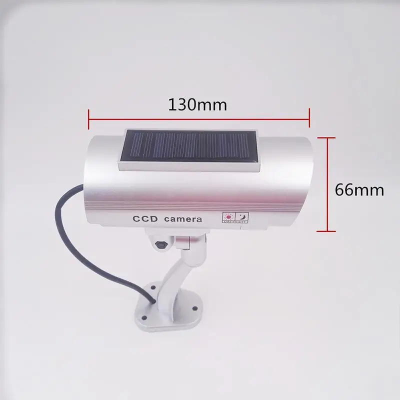 

Solar Power Dummy Fake Camera Outdoor Waterproof Simulation CCTV Camera Security Led Light Monitor Surveillance Camera Bullet
