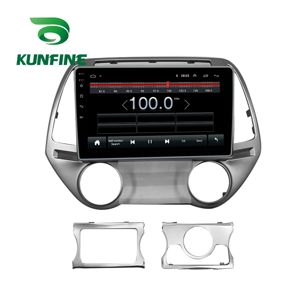 Octa Core 1024*600 Android 10 0 автомобильный DVD GPS-навигатор плеер Deckless стерео для HYUNDAI I20 2008-2013