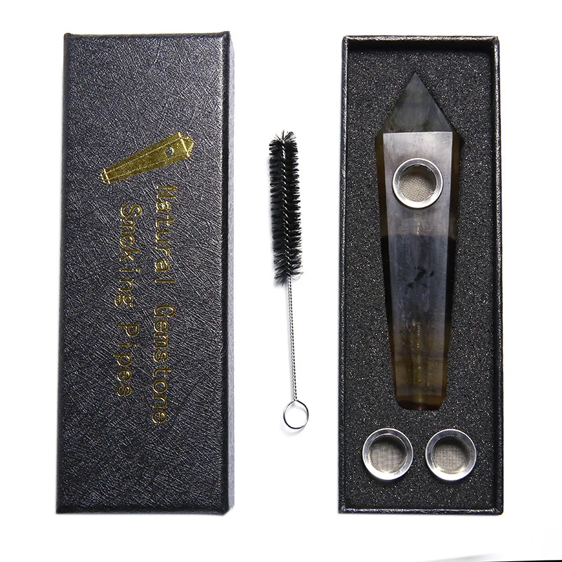 

Natural Crystal Yellow Fluorite Pipe Smoking Pipe Healing Crystals Crystal Pipe Smoking Pipe Meditation