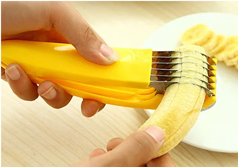 Слайсер для бананов из нержавеющей стали кухонные инструменты слайсер фруктов и