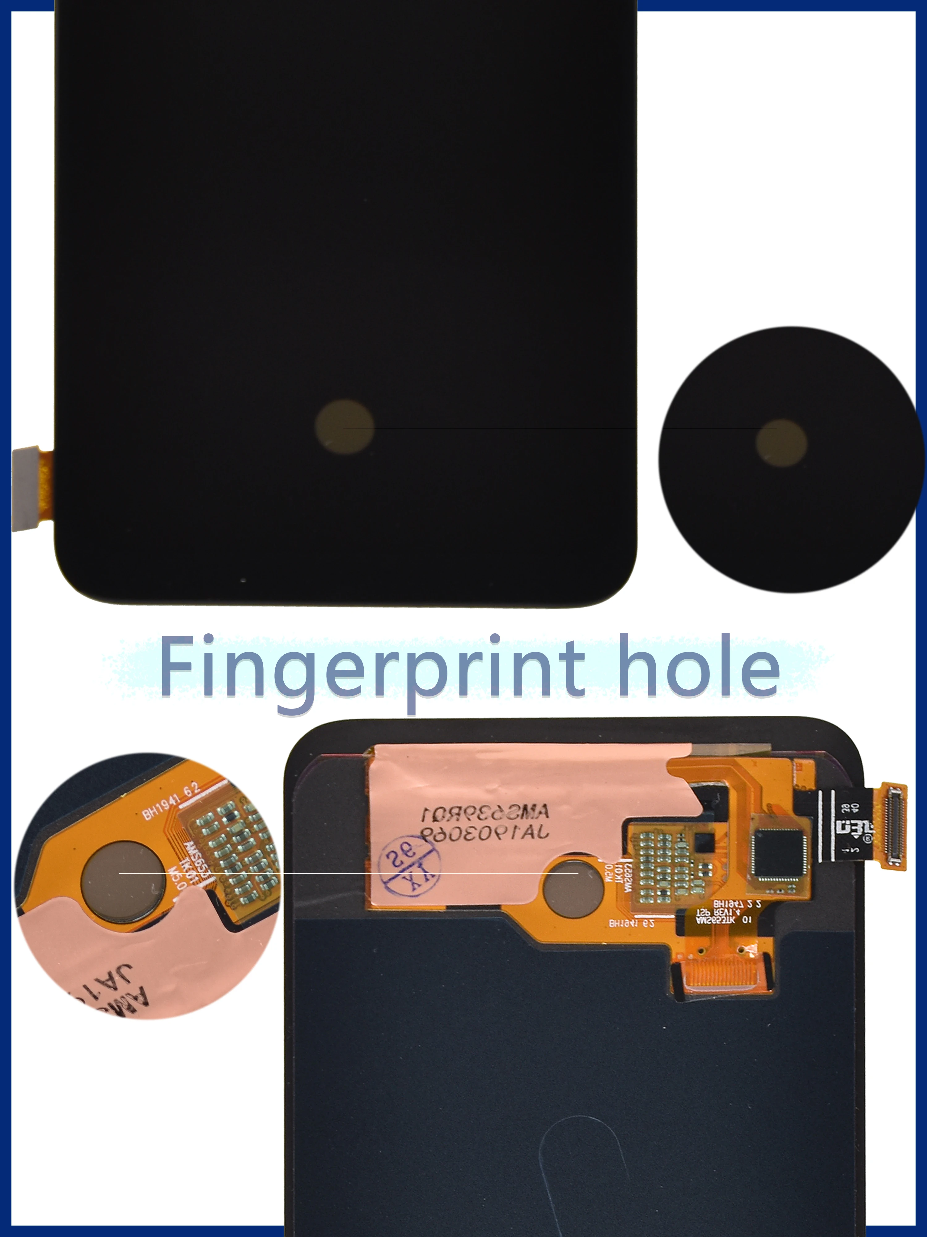 Pantalla LCD Amoled Original de 6,53 pulgadas, montaje de digitalizador t&aacute;ctil para Oppo Reno2 Z Realme X, reemplazo para oppo K3 Reno 2Z 2F-5