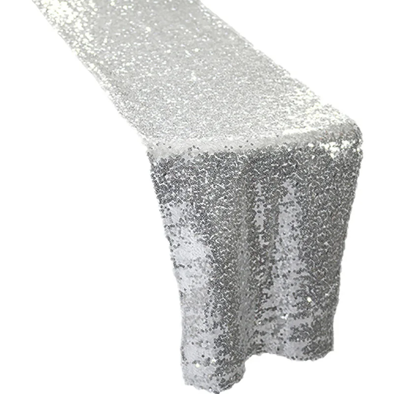 Блестящая настольная дорожка с блестками романтичное украшение для стола