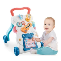 infant baby learning walker toys sit to stand with wheel and activity center multifunction stroller boys girl toddler car no box