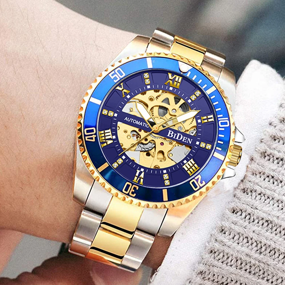 

Famous Brand Business Hollow Watches For Man High Quality Dress Waterproof Dive Automatic Watch Mechanical Tourbillon AAA Clocks