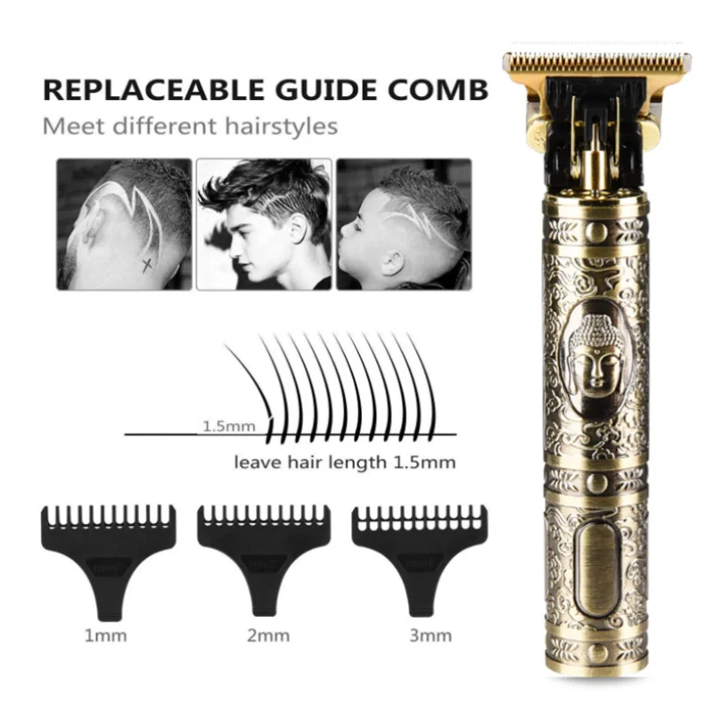 

Barber pusher manufacturer wholesale oil head family hair salon Longfeng electric pusher T9 barber Buddha head Barber