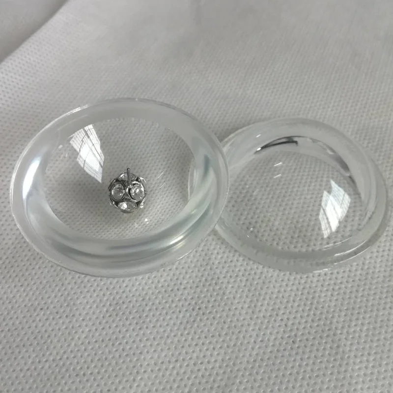 2 шт. 50 мм оптическое стекло LED фокусное расстояние внутренняя вогнутая выпуклая