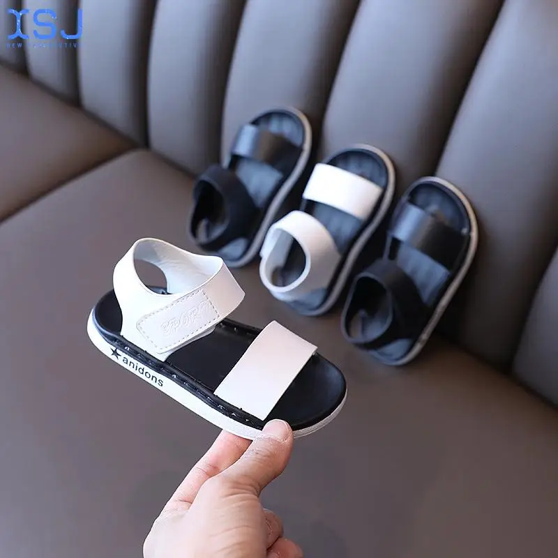 

Summer Children's Sandals, Boys' Casual Soft-Soled Beach Shoes, Children's Simple Open-Toed Baby Sandals