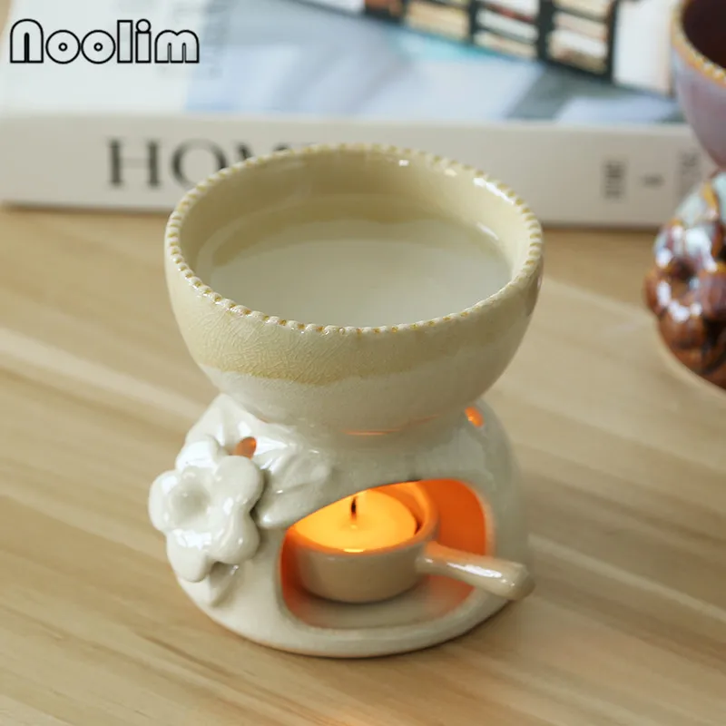 Керамическая печь для ароматерапии большая емкость горелка эфирных масел лампа