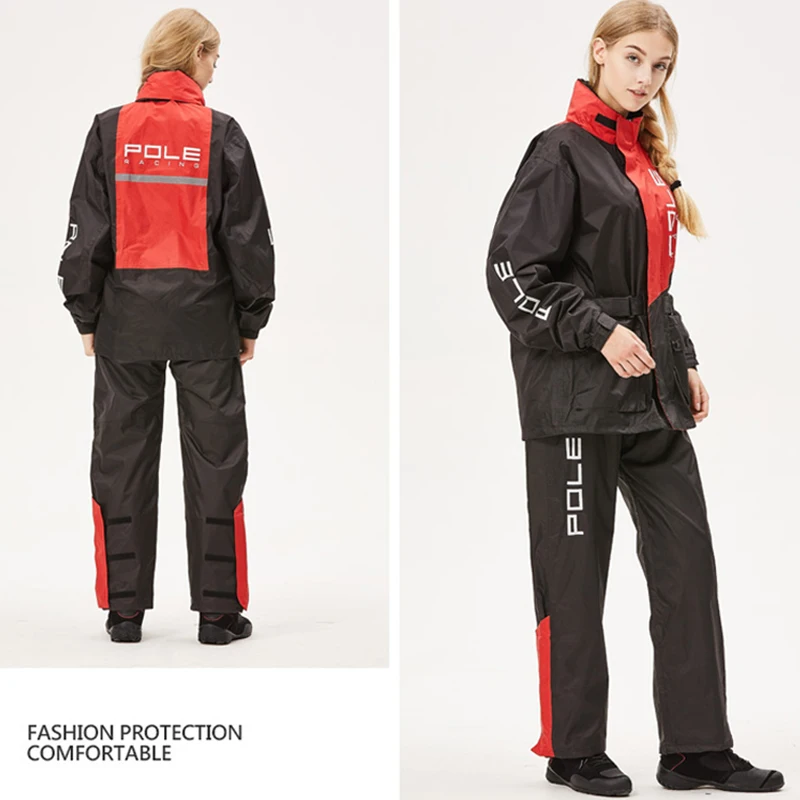 POLE Motorcycle Raincoat Breathable Split Type Jacket Pants Motocross Rain Suit Motorbike Suits | Автомобили и мотоциклы