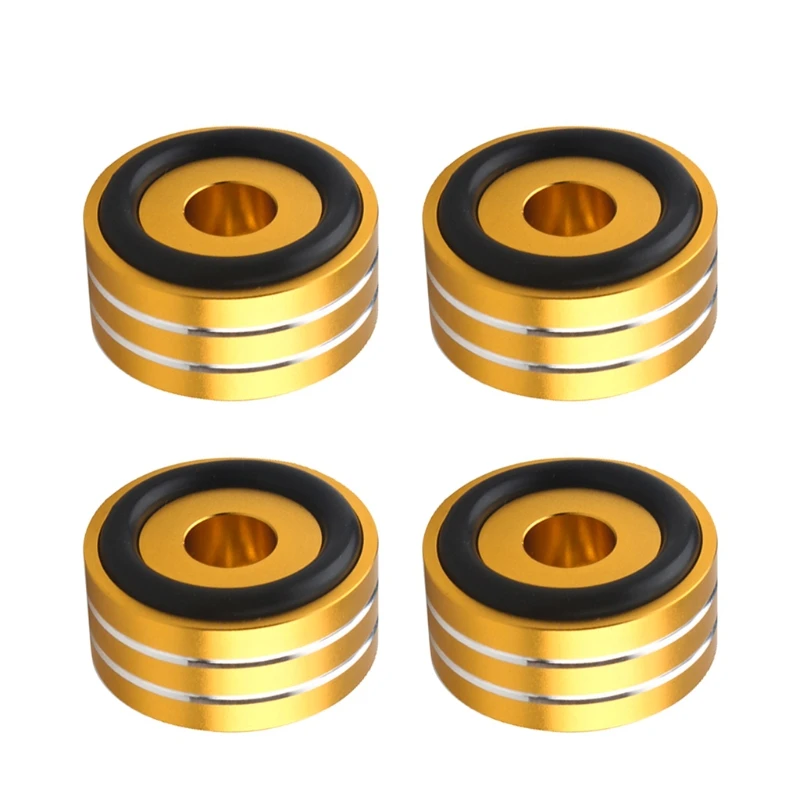 

4PCS 40*20mm Machined Full Aluminum Amplifier Feet PC Chassis Speaker Cabinet Isolation Stand Base AMP DAC Turntable Pad K1KF