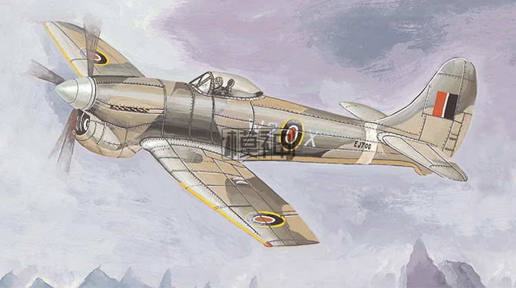 Новинка 2019 масштаб 1:144 британский истребитель Hawker Tempest V высокодетализированная