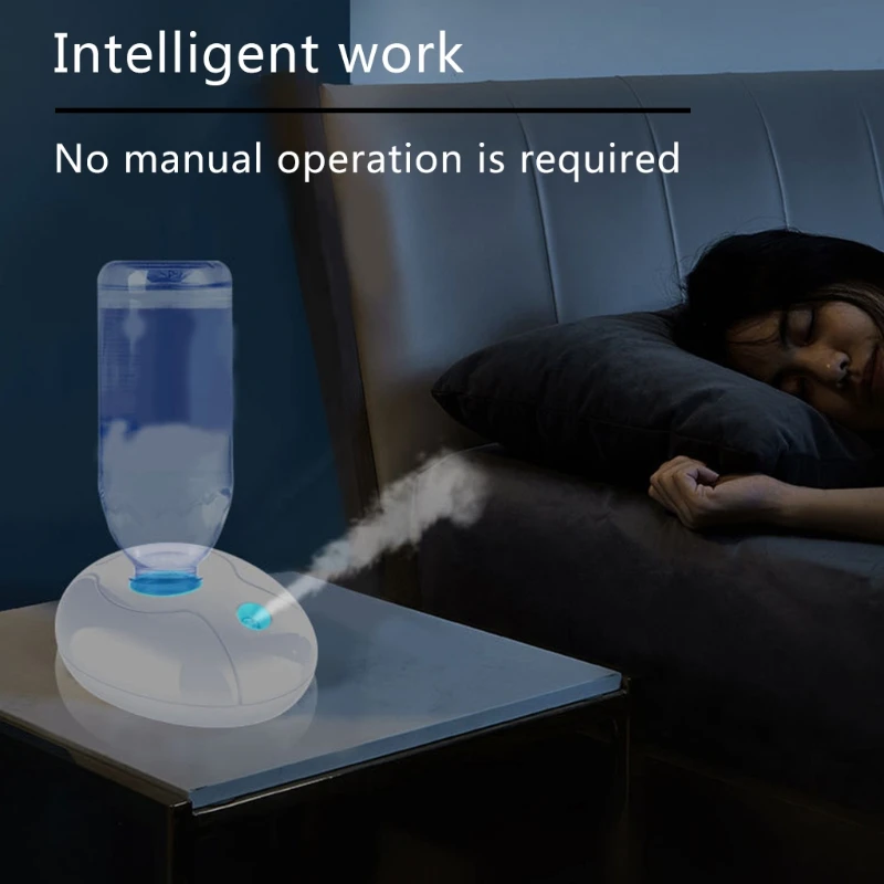 

USB Portable Air Humidifier Bottle Aroma Diffuser LED Night Light Mist Maker for Home Office