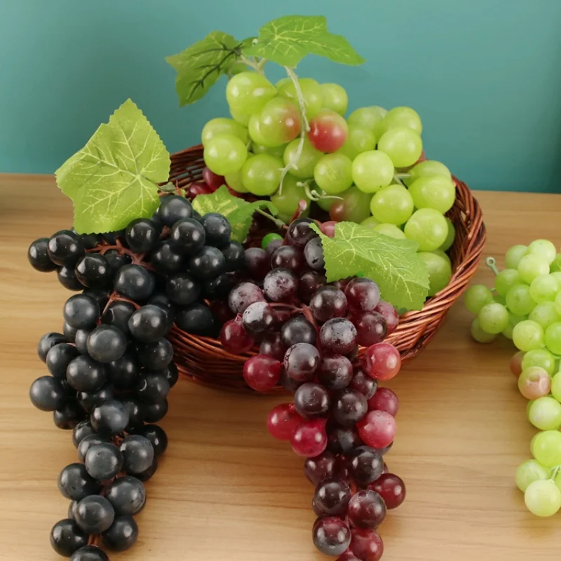 Simulation Grape Bunch Fruit Vegetable Food Exhibition Hall Interior Decoration Model Orchard Promotional Photography Dress Up |