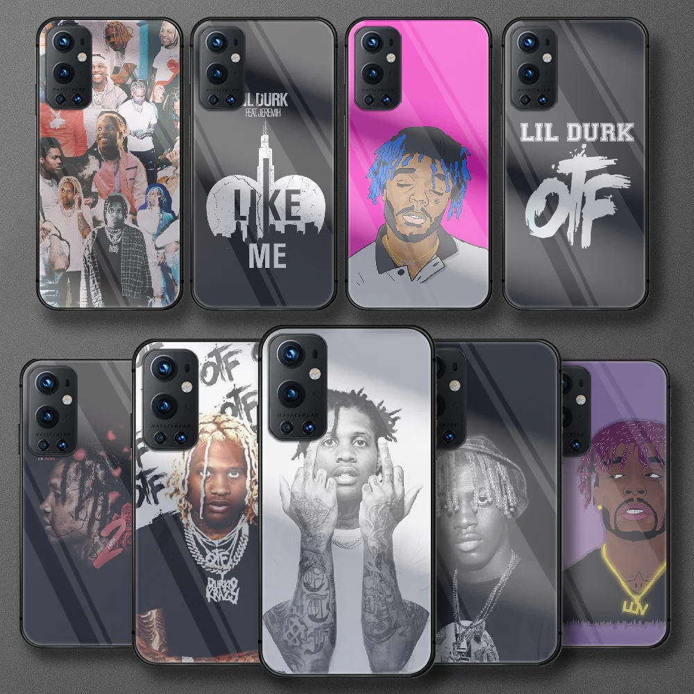 

Lil Rapper Durk Tempered Glass Phone Case For Oneplus Realme Q3 C21 GT Nord 5 6 7 8 9 T Pro Oppo Find X3 Cover Pretty Trend Soft