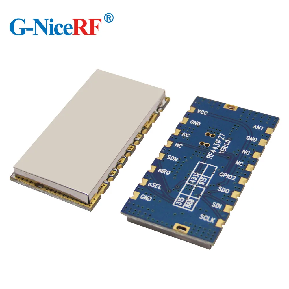 10pcs/lot RF4432F27 500mW SPI Interface Embedded Anti-interference 868MHz FSK Transceiver Module +10pcs Spring Antennas |