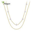 Hongye 2020 новый натуральный многожемчужный чокер ожерелье для женщин панк привлекательная двойная цепь ключицы лучшие подарки ювелирные изделия