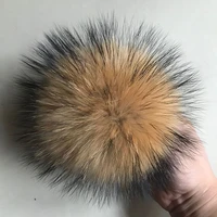 5a nature fur pom raccoon fur pompon real fox fur pompoms mink fur pom poms for scarf gloves hats cap blanket handmade