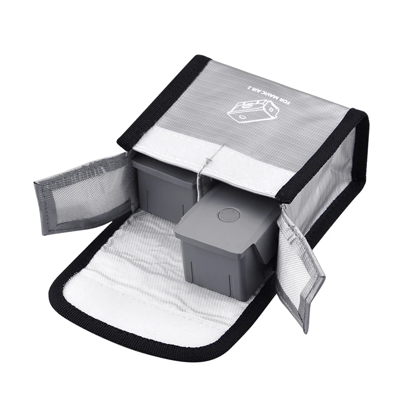 Двухсетевая LiPo безопасная Взрывозащищенная защитная сумка для DJI Mavic Air 2 Drone