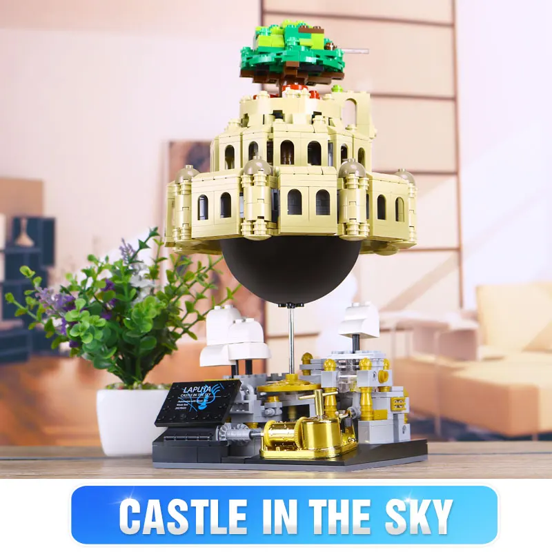 MOC Creative Series The Castle City in Sky набор Лапута совместимые Детские Обучающие блоки кирпичи