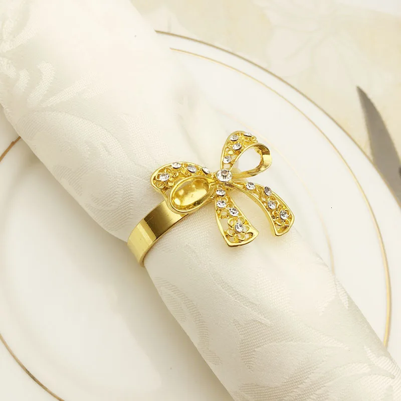 10 шт. декоративные кольца-пряжки для салфеток в форме банта | Дом и сад