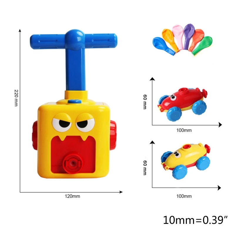 

Practical Learning Funny Inertia Balloon Car Aerodynamics Inertial Toys Balloon Powered Car Develop Thinking Skills