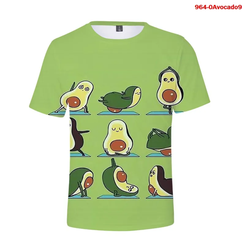 

Avocado 3d Plus Size Men T Shirts Tops 3D Men's T-shirt Short-sleeved 3D Harajuku Women Mens Summer Oversized T Shirt Hip Hop