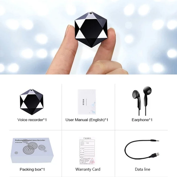 Портативный смарт-диктофон M6 с подвеской диктофон одной кнопкой мини-ручка для