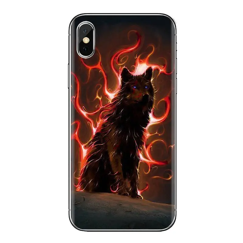 Чехлов из термопластичного полиуретана (TPU) на телефоны волк волков и с буквенным