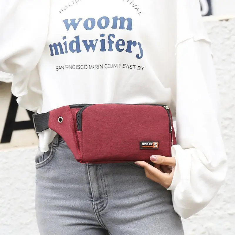 

Sports Waist Bag Mobile Phone Bag Men's and Women's Multifunctional Running Fitness Outdoor Leisure Waist Bag Fashion Waist Bag