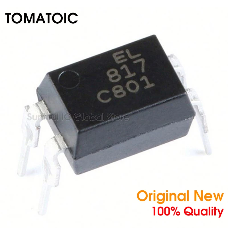 100 шт. EL817C DIP4 PC817 PC817C FL817C FL817 EL817 DIP-4 оптрон транзистор | Аксессуары для динамиков