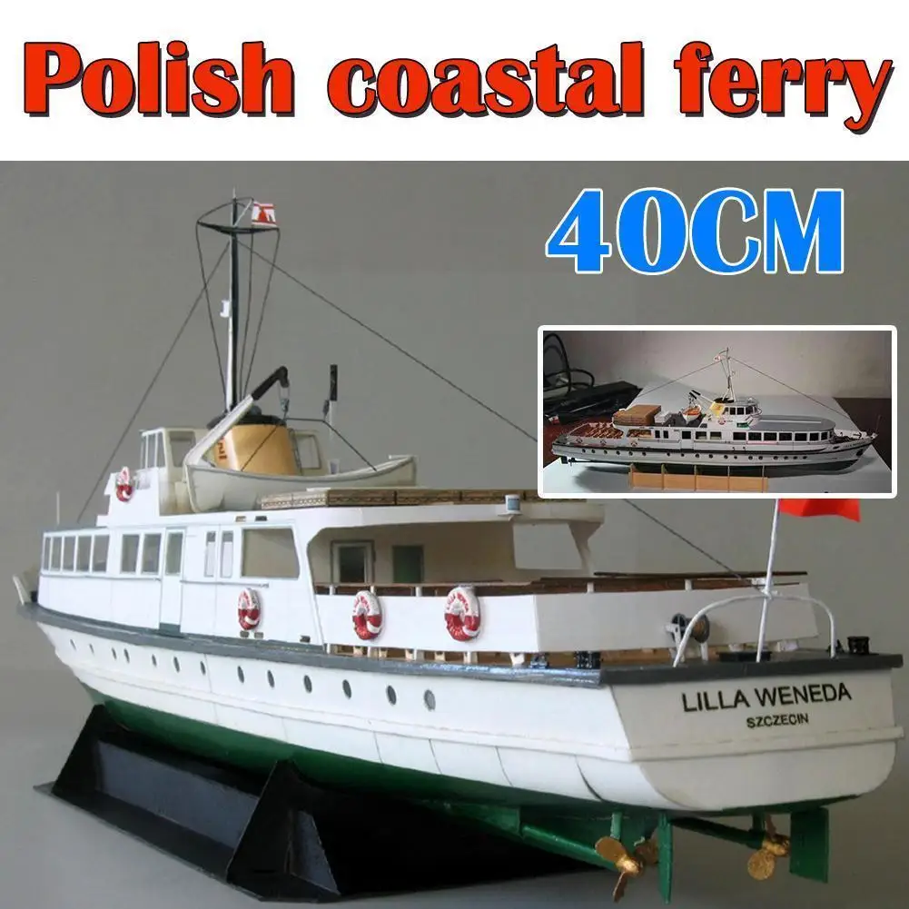 

40cm Polish Ferry Boat Model 3d Model Boat 3d Puzzle Ferry Puzzle Game Papercraft Game Assemble Papercraft X3m9