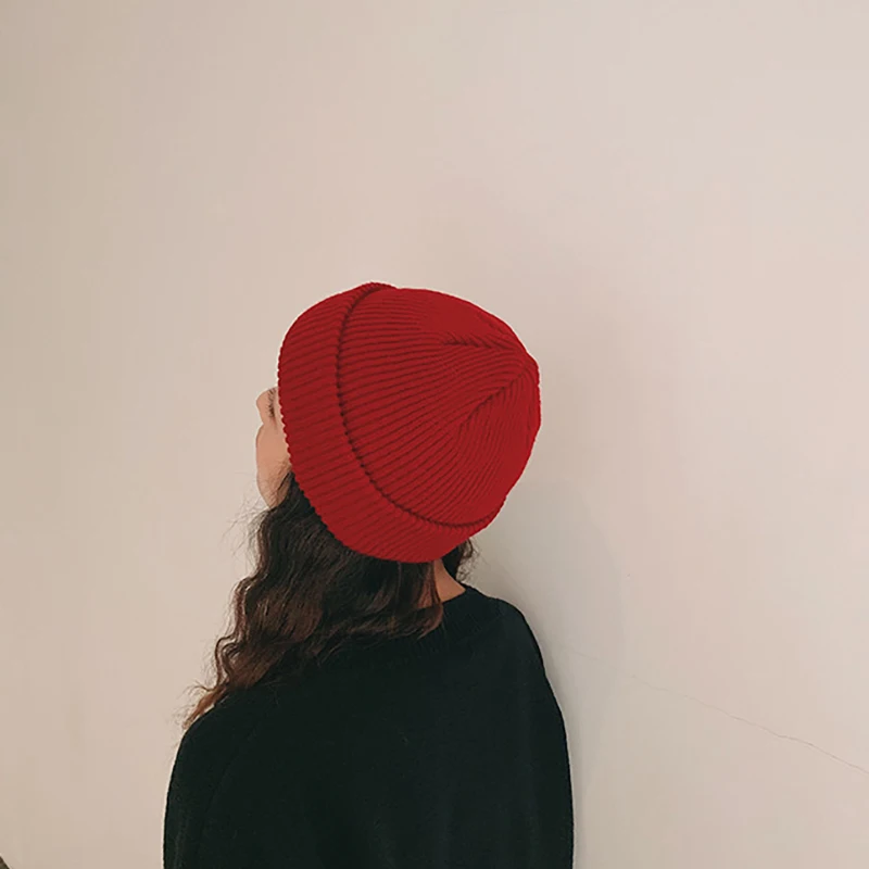 Новинка осенне-зимняя теплая мягкая хлопчатобумажная шапка унисекс в Корейском