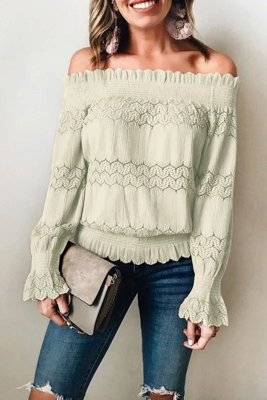 

Shirt Blusas Mujer De Moda 2020 Women Clothes Casual Solid Slash Neck Fashion Elegant Ropa Mujer Vetement Femme Women Tops