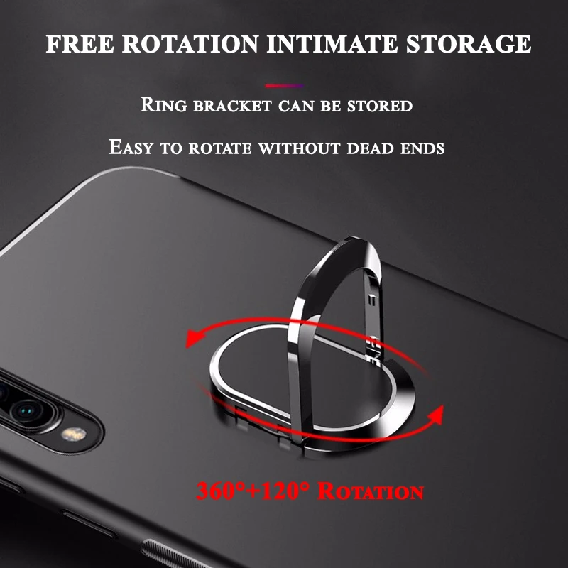 Силиконовый чехол Tsimak для Xiaomi mi 9 SE mi 8 mi 6 Red mi Note 7 Pro GO Cover 360 Автомобильный держатель с кольцом на палец противоударный чехол для задней панели телефона