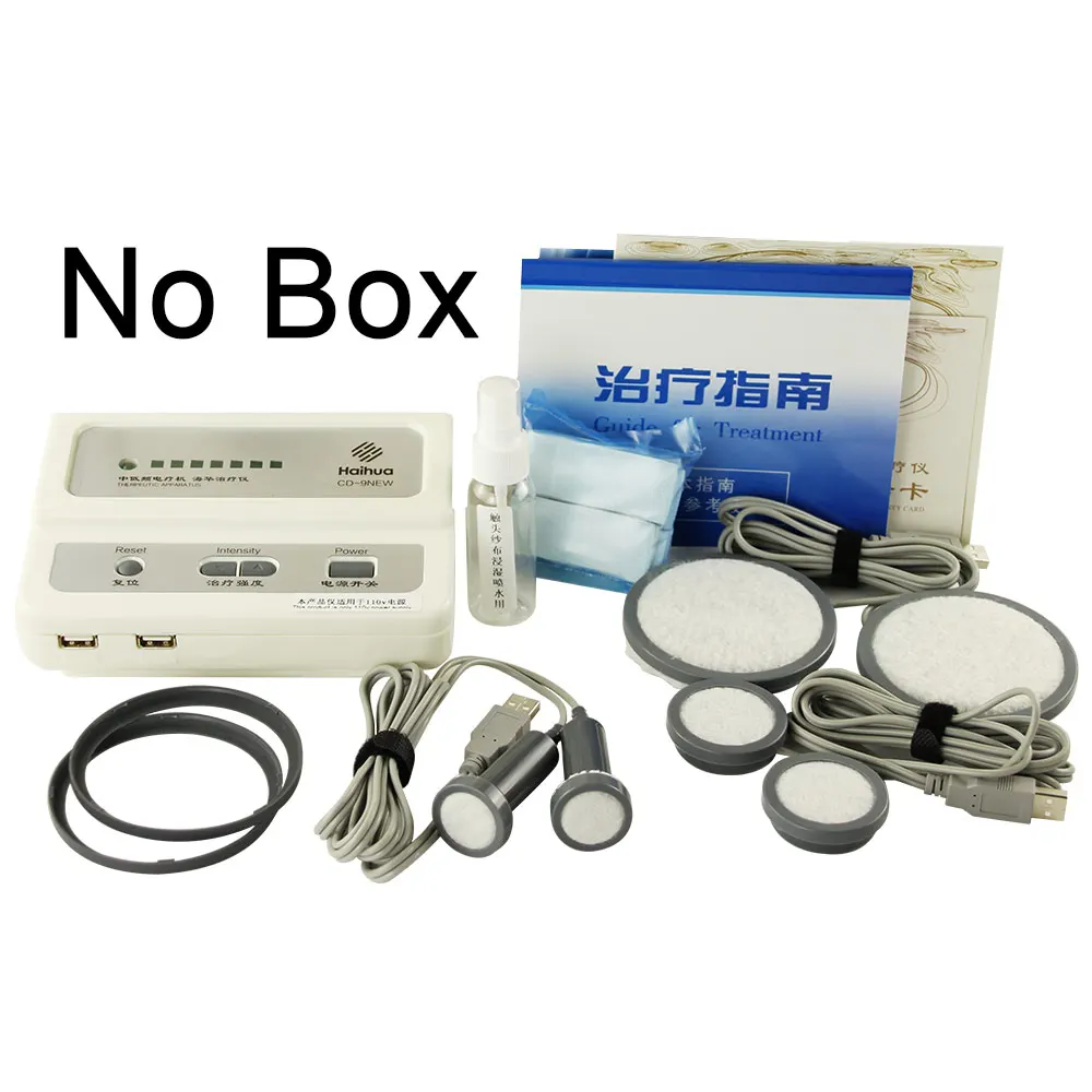 No Box 1Set Апгрейд Haihua CD-9 серийный терапевтический аппарат быстрого результата электрическое стимуляционное устройство для акупунктурной терапии 110 В 220 В - Цвет: No Box 1Set