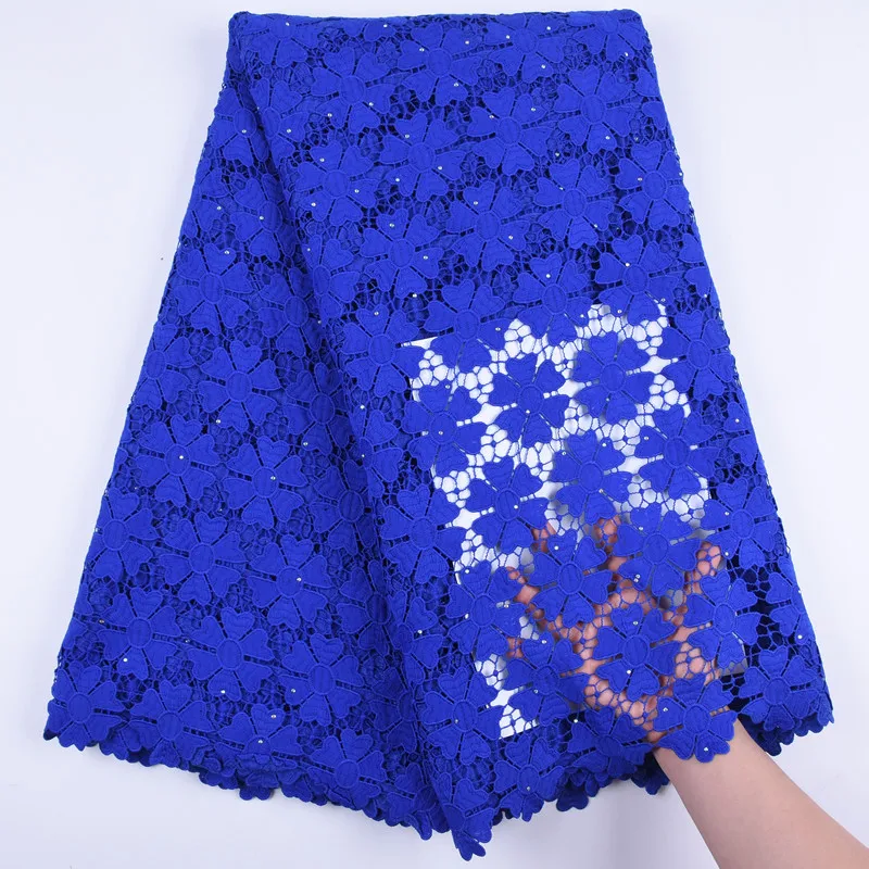 Высококачественная мягкая Водорастворимая кружевная ткань нигерийская