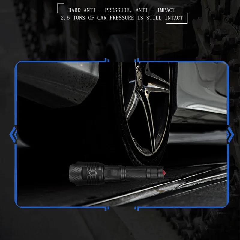 Яркий водонепроницаемый светодиодный фонарик XHP90 тактический фонарь с зумом USB