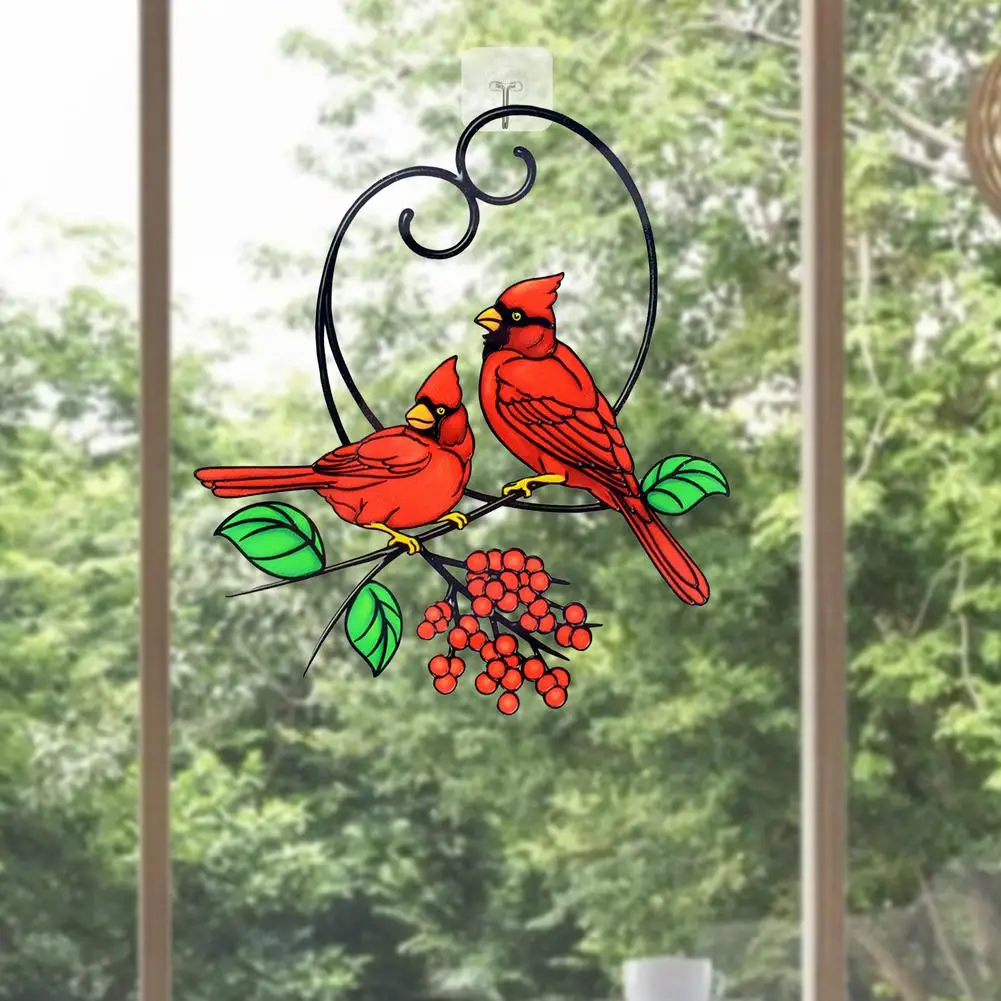 

Red Love Bird Hanging Pendant Bird Glass Crafts Decor A Perfect Decoration For Homes Shop Windows Display Cabinets