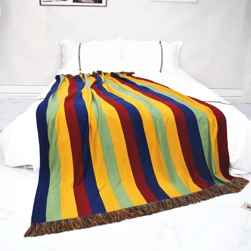 

Nordic Luxury Throw Blanket Knitted Designer Large Warm Throw Blanket Bedding Outdoor Mantas De Cama Vintage Blanket DL60GT