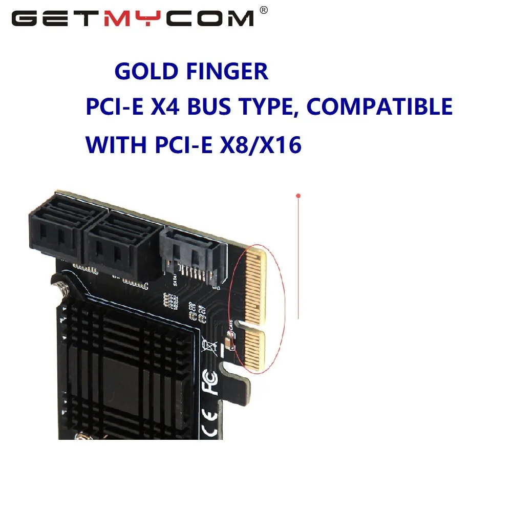 5 портов sata3 ssd pci express x4 gen3 адаптер h1111z плата