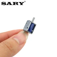 ultra small dc5v solenoid push pull frame electromagnet coil mini electronic lock electric control bolt lock