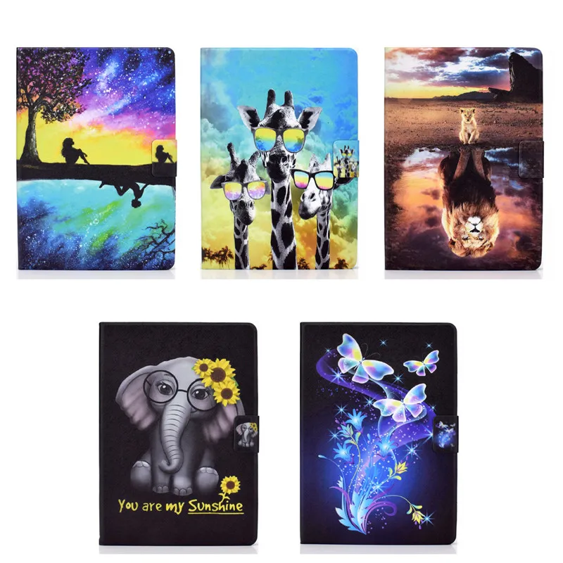

Painted Lion Girl Cover for Lenovo Tab M10 FHD Plus Case TB-X606F/X 10.3" Wallet Tablet Case for Lenovo M10 Plus Case Caqa Kids