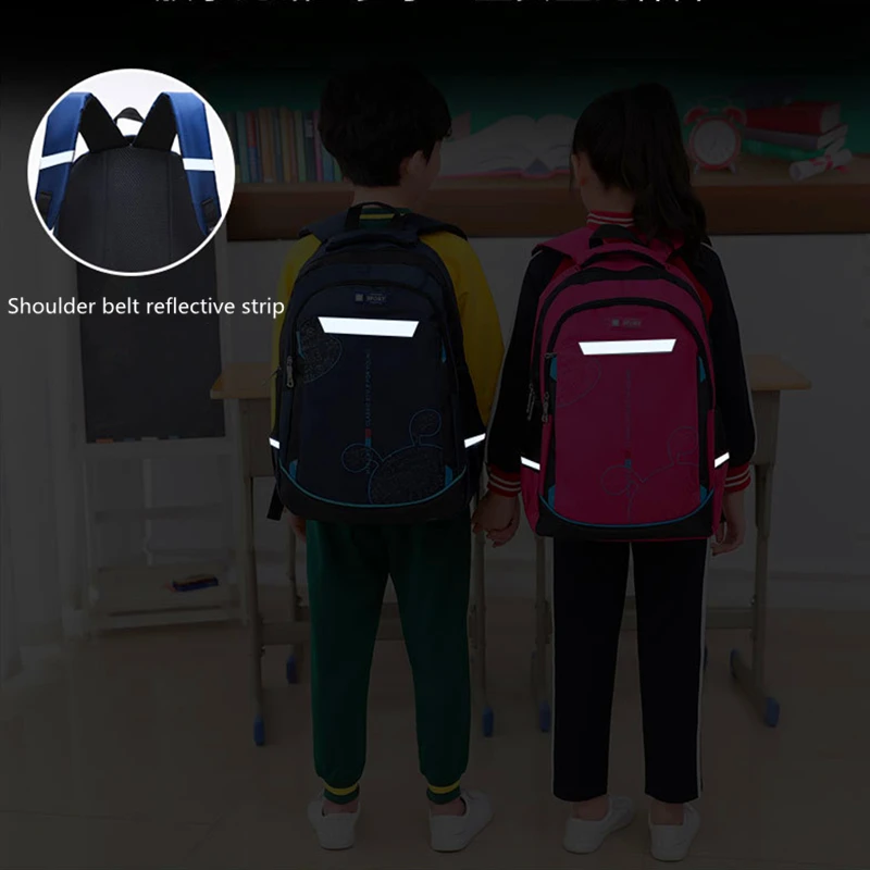 Модная школьная сумка для детей начальной школы мальчиков и девочек От 6 до 12 лет