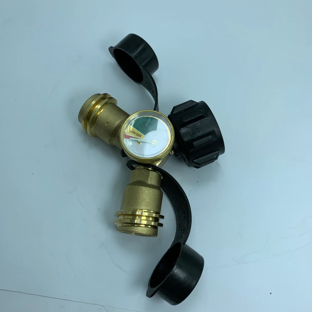 

Propane Tank Adapter Connector Propane Gauge Y Shape 2 Way Quick Connect